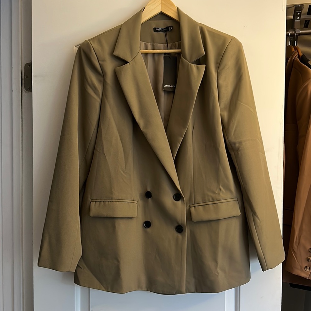 Nasty Gal Oversized Double Breasted Blazer